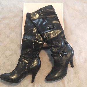Bandolino black leather boots.